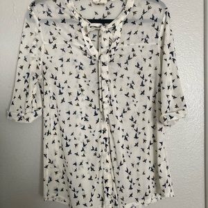 Ember Neck Tie Blouse